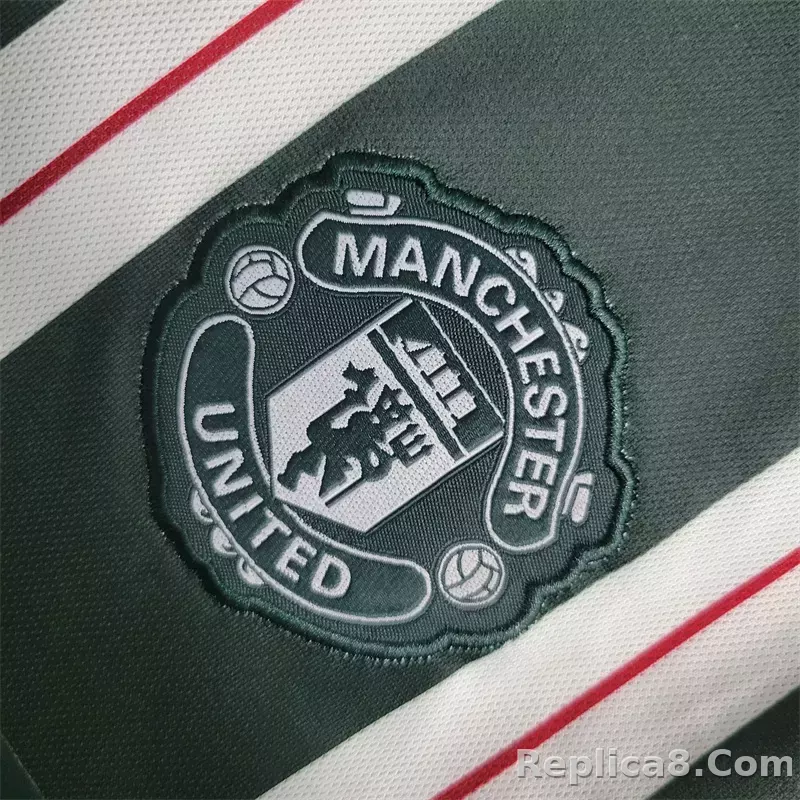 23-24 Manchester United Away Jersey Long Sleeve - detail