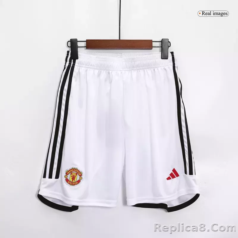 23-24 Manchester United Home Shorts - detail