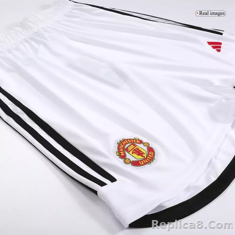 23-24 Manchester United Home Shorts - detail