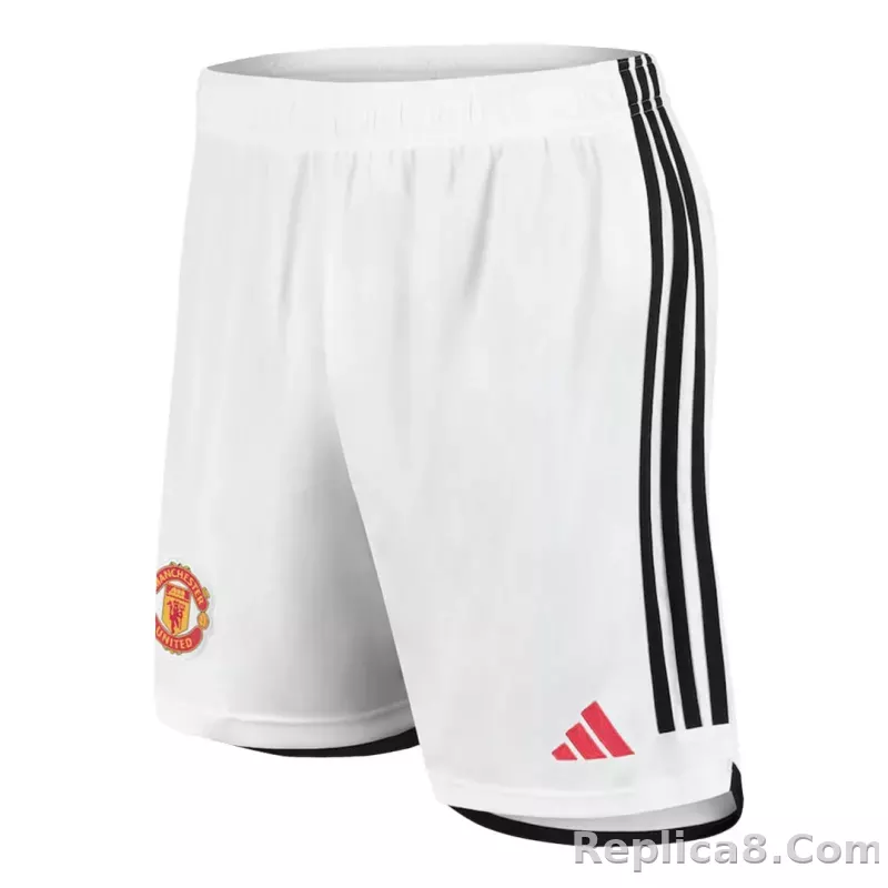 23-24 Manchester United Home Shorts - detail