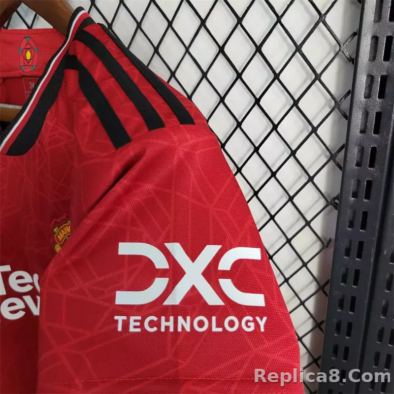 23-24 Manchester United Home Kids Kit Jersey+Shorts - detail