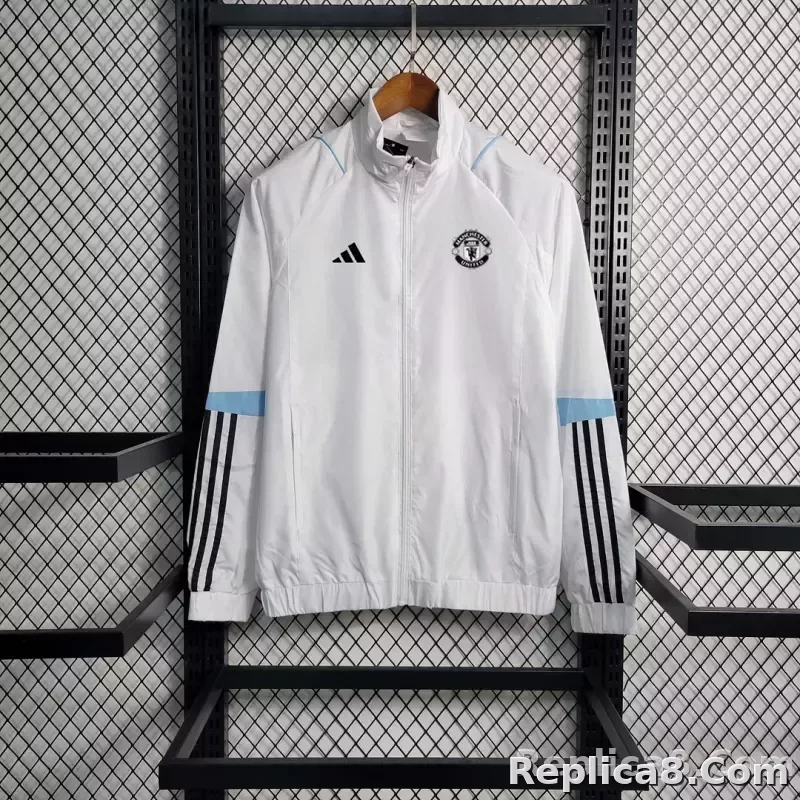 2023 Manchester United Soccer Jersey Windbreaker white