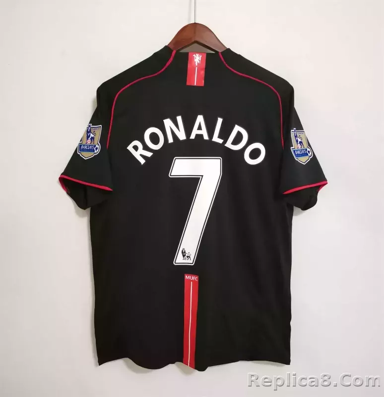 07-08 Manchester United Ronlado#7 Away Retro Jersey