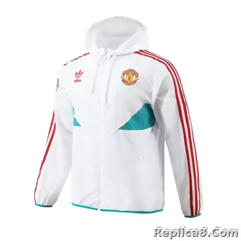 2023 Manchester United Windbreaker white Edge