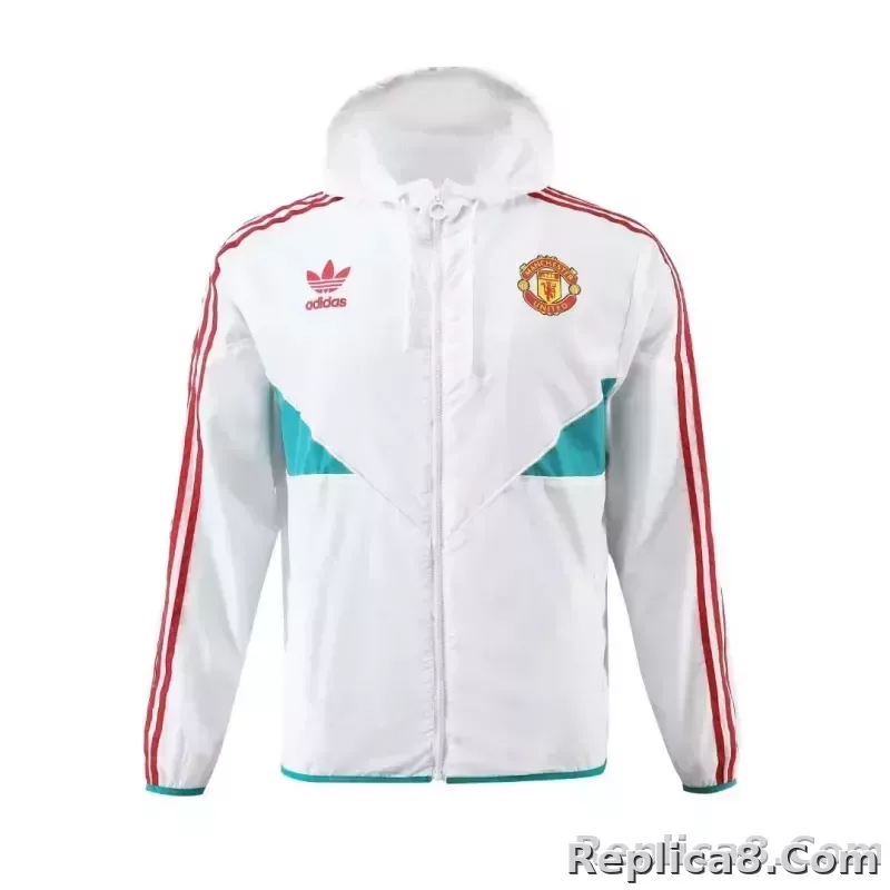 2023 Manchester United Windbreaker white Edge - detail
