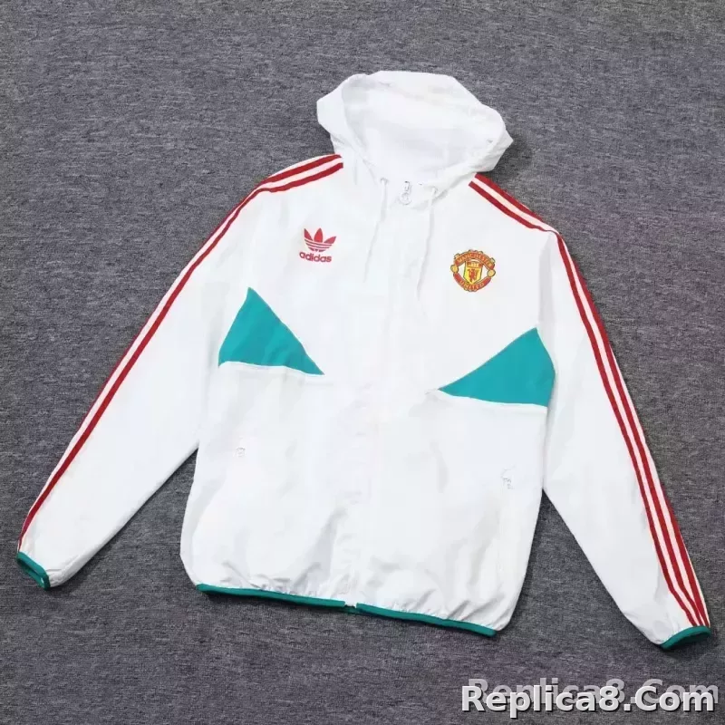 2023 Manchester United Windbreaker white Edge - detail