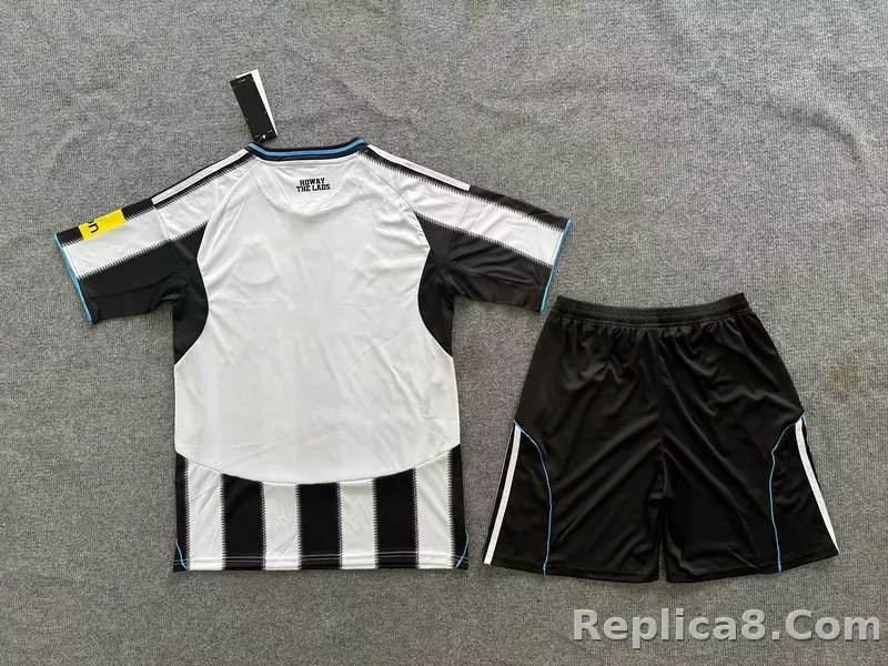 25-26 Newcastle United Home Soccer Kids Kit Jersey+Shorts - detail