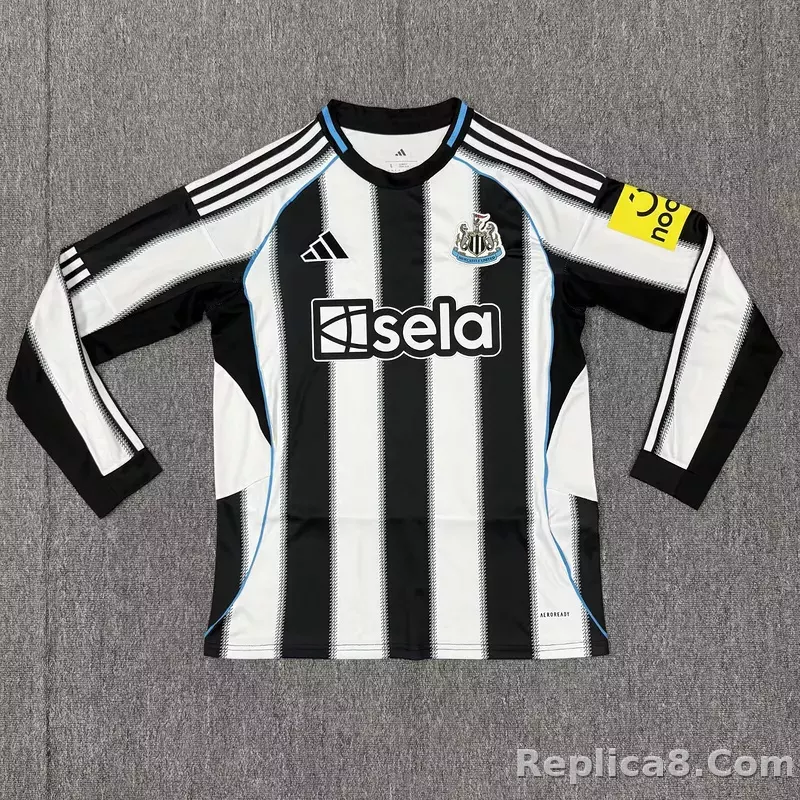 25-26 Newcastle United Home Soccer Jersey Long Sleeve