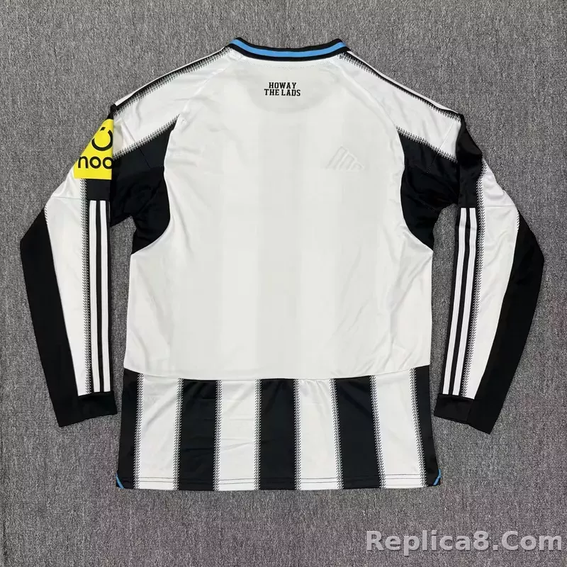 25-26 Newcastle United Home Soccer Jersey Long Sleeve - detail