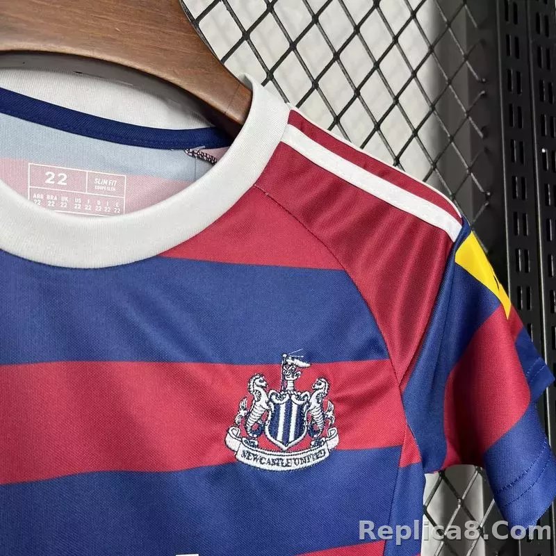 24-25 Newcastle United Away Soccer Kids Kit Jersey+Shorts - detail