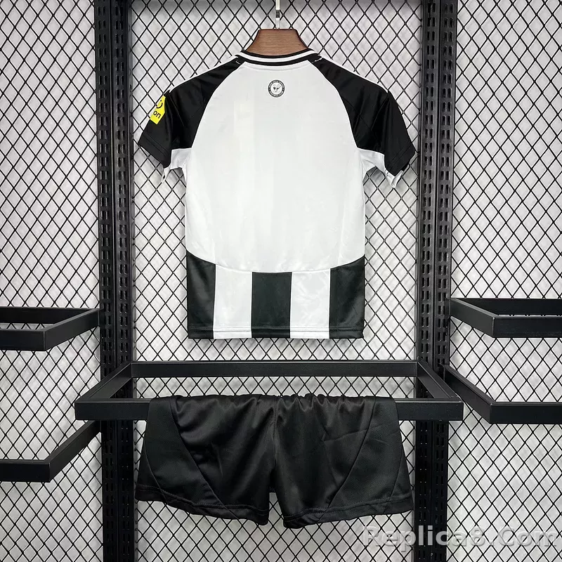 24-25 Newcastle United Home Soccer Kids Kit Jersey+Shorts - detail