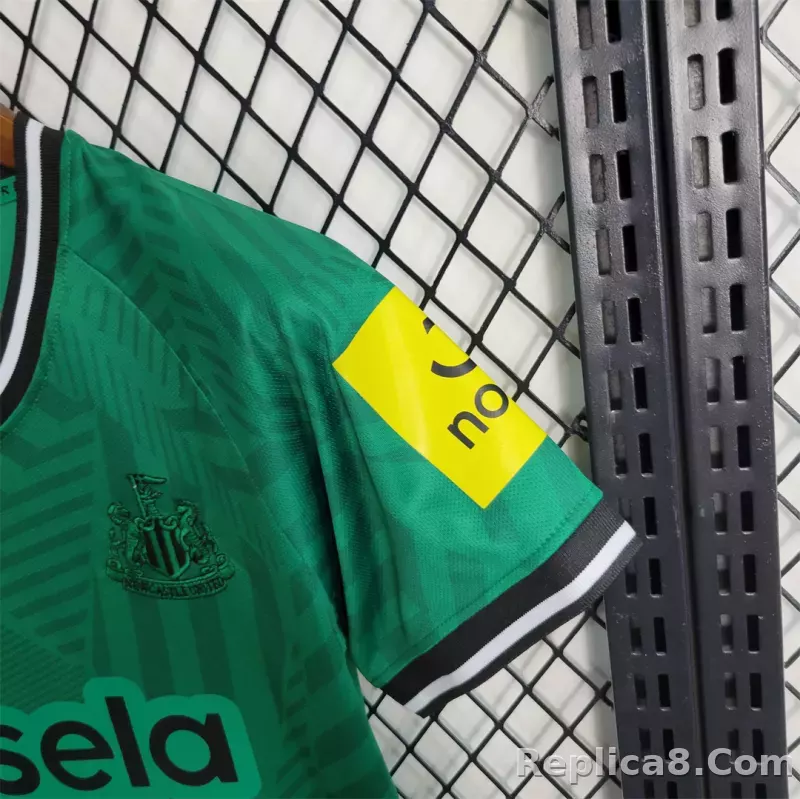 23-24 Newcastle United Away Kids Kit Jersey - detail