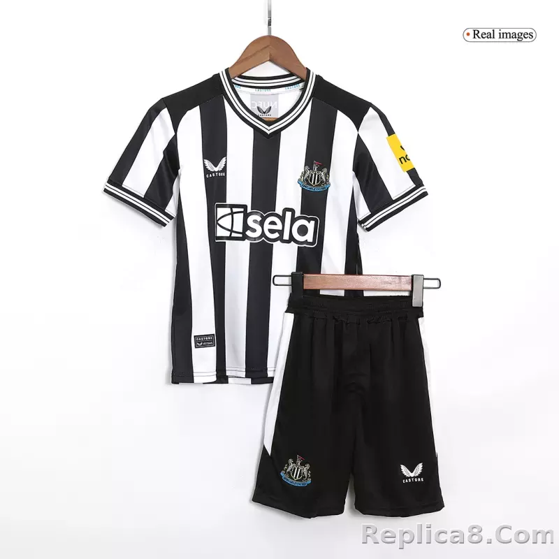 23-24 Newcastle United Home Kids Kit Jersey+Shorts