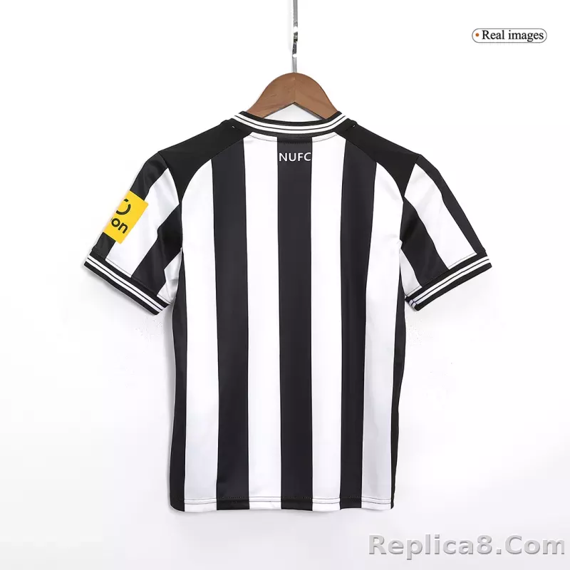 23-24 Newcastle United Home Kids Kit Jersey+Shorts - detail