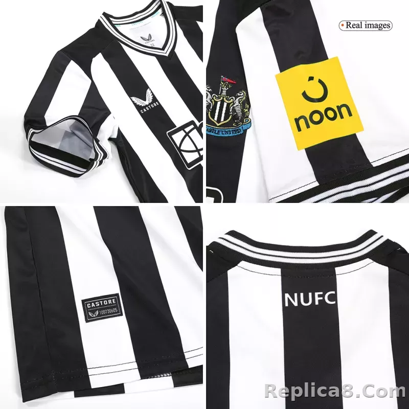 23-24 Newcastle United Home Kids Kit Jersey+Shorts - detail