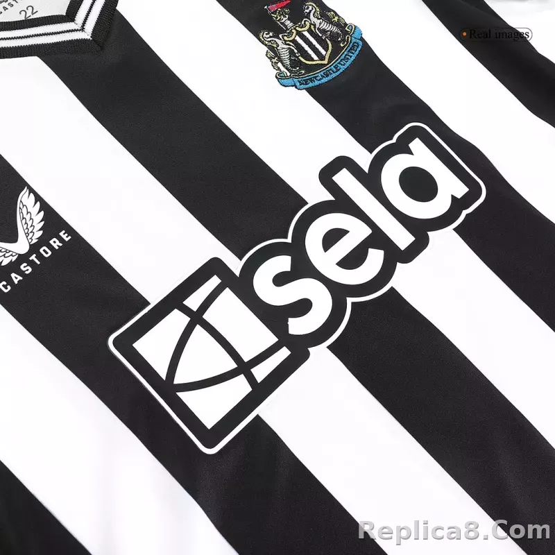 23-24 Newcastle United Home Kids Kit Jersey+Shorts - detail