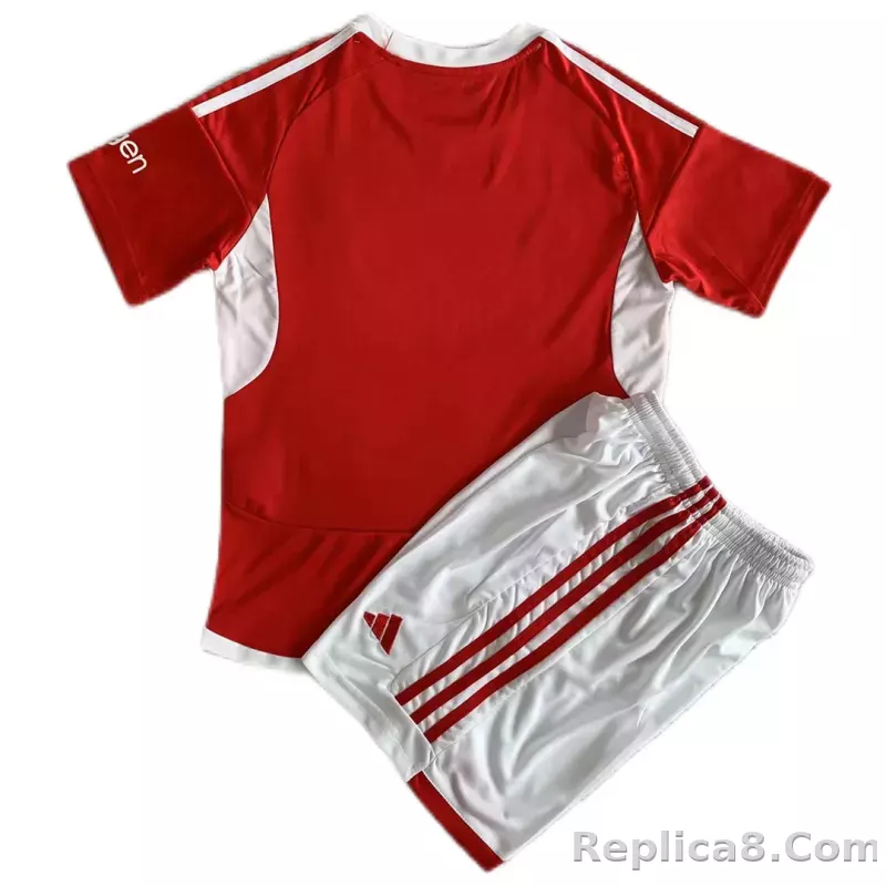 23-24 Nottingham Forest Home Kids Kit Jersey+Shorts - detail