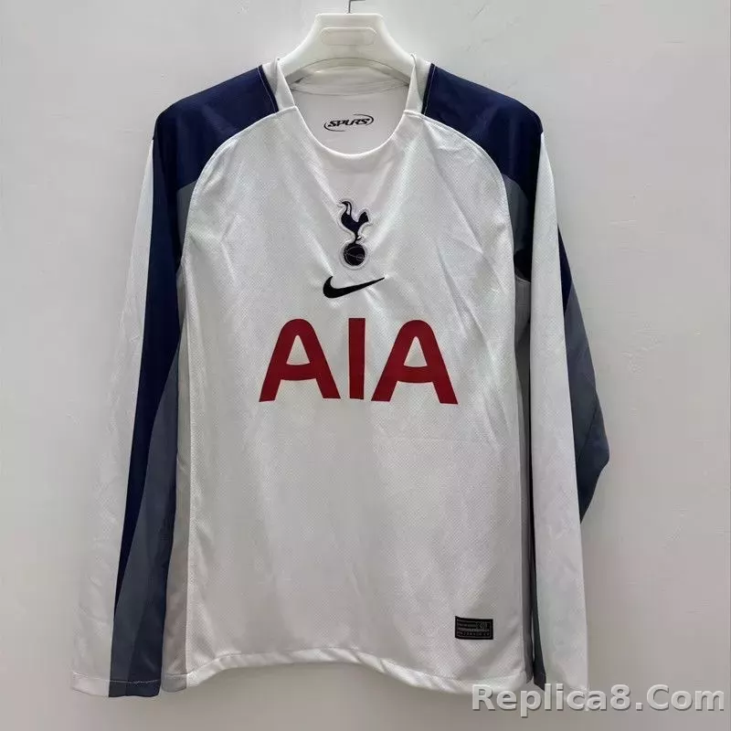 25-26 Tottenham Hotspur Home Soccer Jersey Long Sleeve