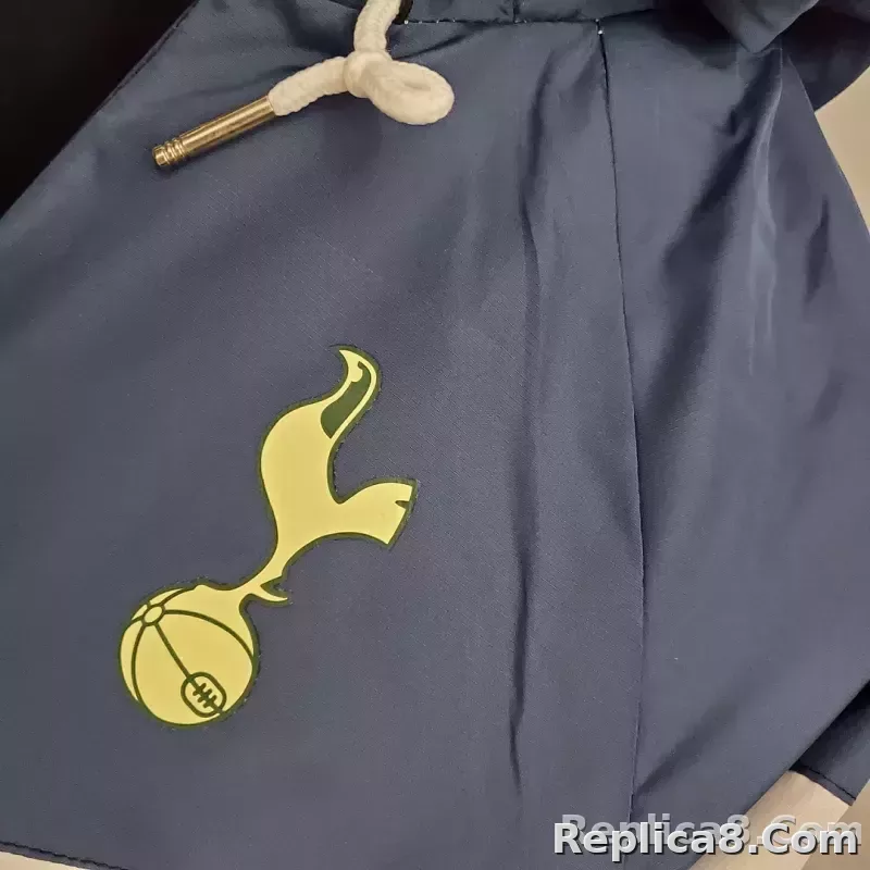 2021/2022 Tottenham Jersey Windbreaker Blue-White - detail
