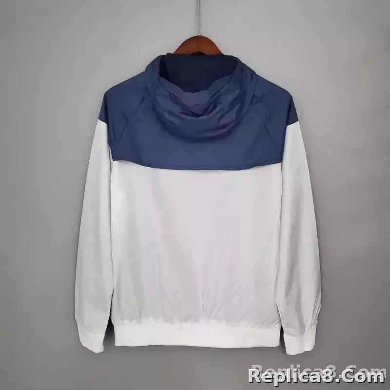 2021/2022 Tottenham Jersey Windbreaker Blue-White - detail