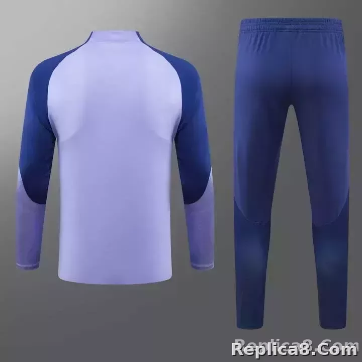 2023 Tottenham Half-Pull Training Suit Purple Jersey 1:1 Thai Quality Set - detail