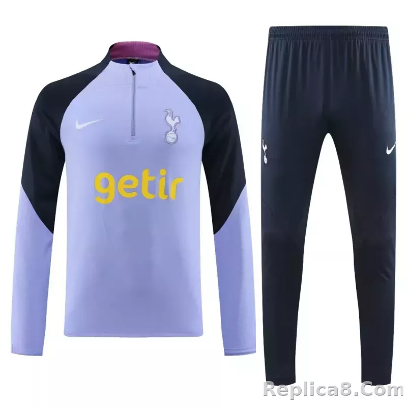 Tottenham Hotspur Zipper Sweat Kit(Top+Pants) Purple 2023/24