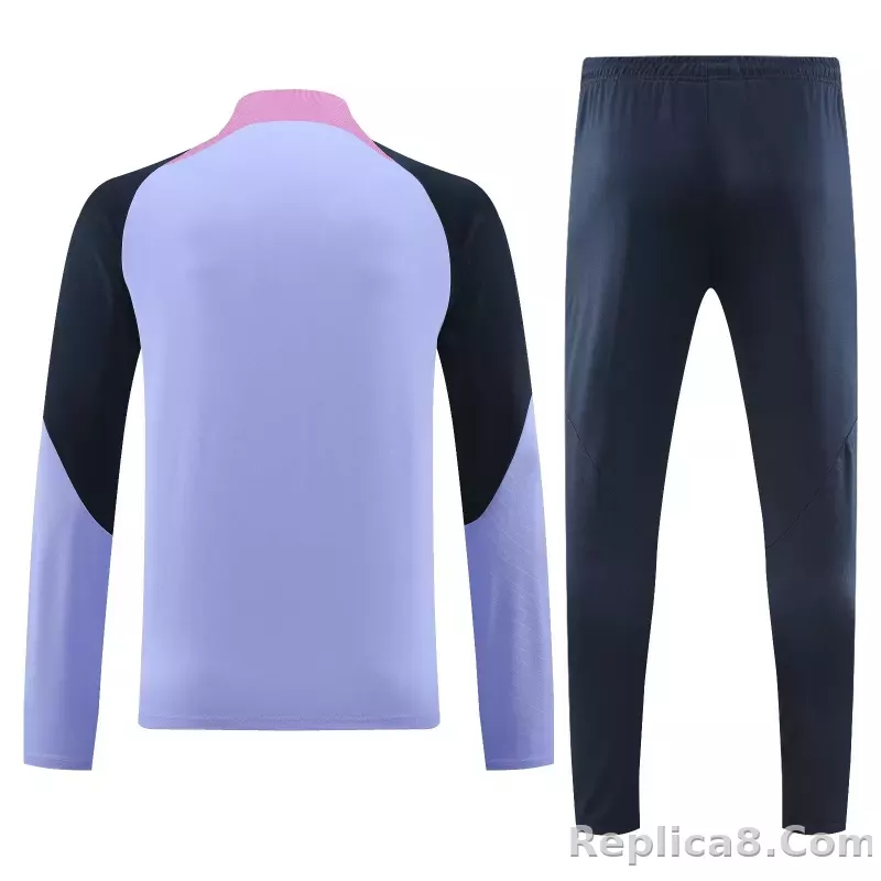 Tottenham Hotspur Zipper Sweat Kit(Top+Pants) Purple 2023/24 - detail