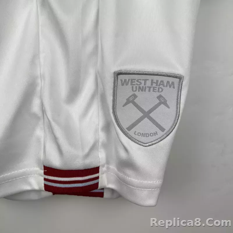 23-24 West Ham United Kids Kit Jersey+Shorts - detail