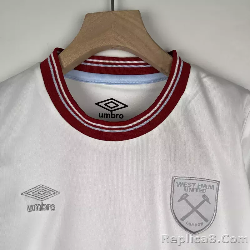 23-24 West Ham United Kids Kit Jersey+Shorts - detail