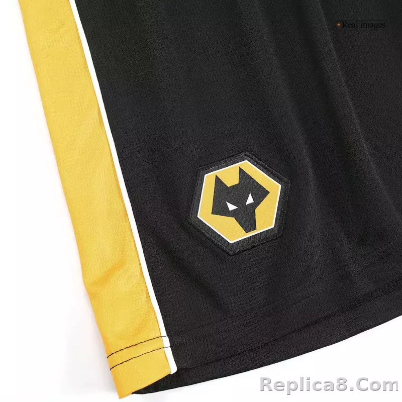 23-24 Wolverhampton Wanderers Home Soccer Shorts - detail