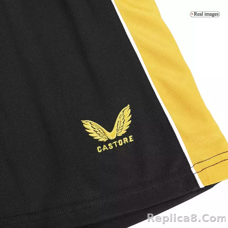 23-24 Wolverhampton Wanderers Home Soccer Shorts - detail