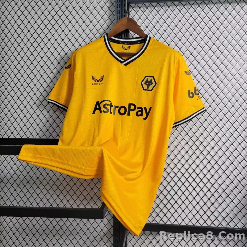 23-24 Wolves Home Kit Jersey+Shorts - detail