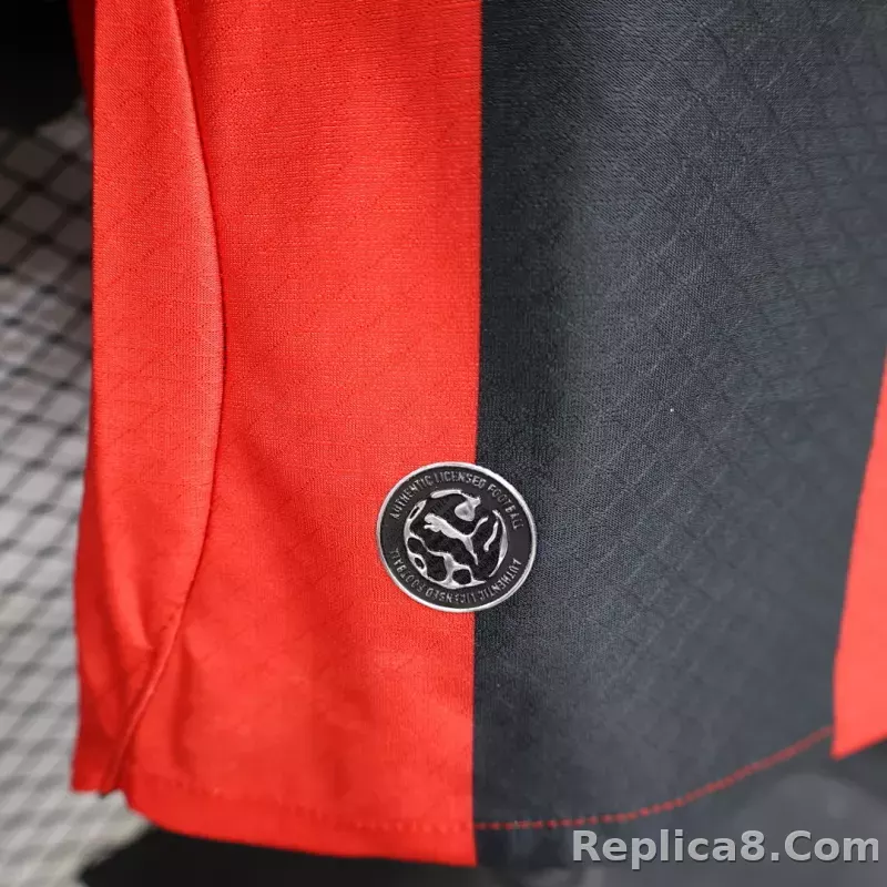 26-27 AC Milan Home  Soccer Jersey Red - detail