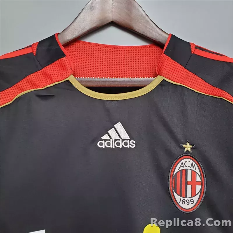 06-07 AC Milan Third Away Retro Soccer Jersey - detail