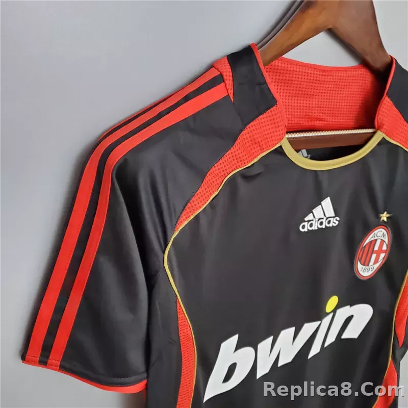 06-07 AC Milan Third Away Retro Soccer Jersey - detail