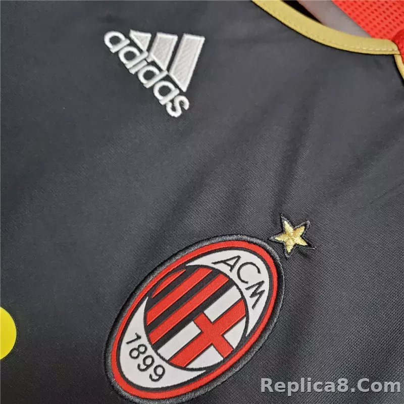 06-07 AC Milan Third Away Retro Soccer Jersey - detail