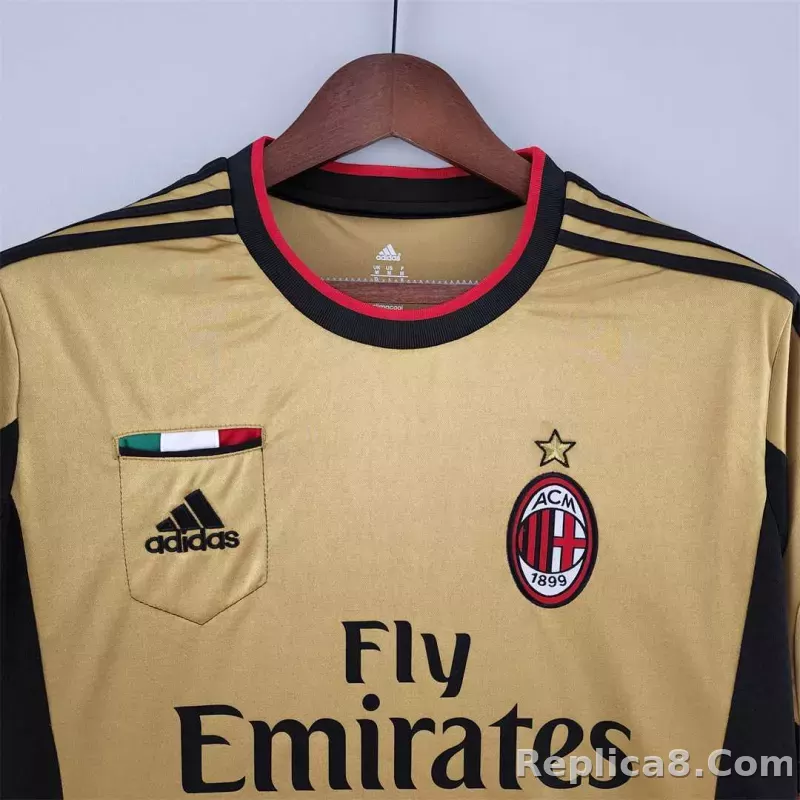 2013-14 AC Milan  Retro Jersey Soccer Third Away - detail
