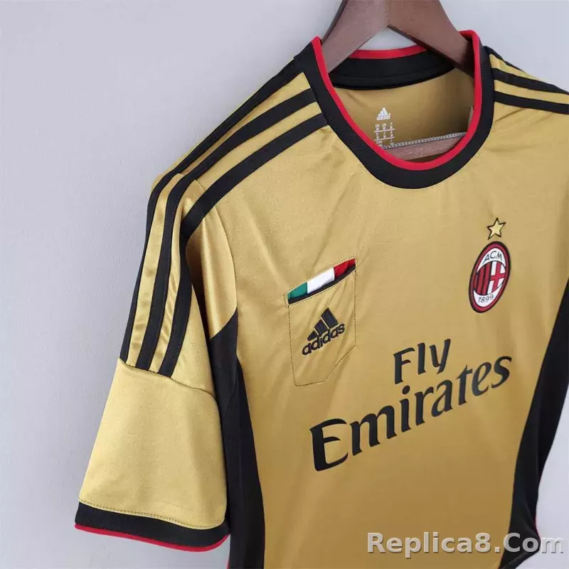 2013-14 AC Milan  Retro Jersey Soccer Third Away - detail