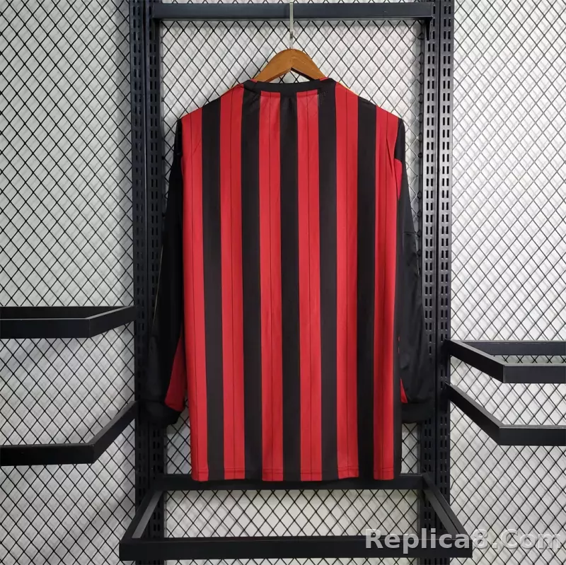 2013-14 AC Milan  Retro Jersey Home Long Sleeve - detail