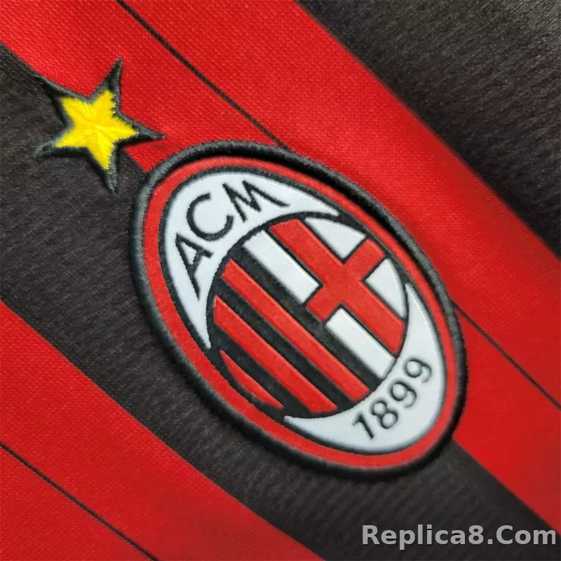 2013-14 AC Milan  Retro Jersey Home Long Sleeve - detail