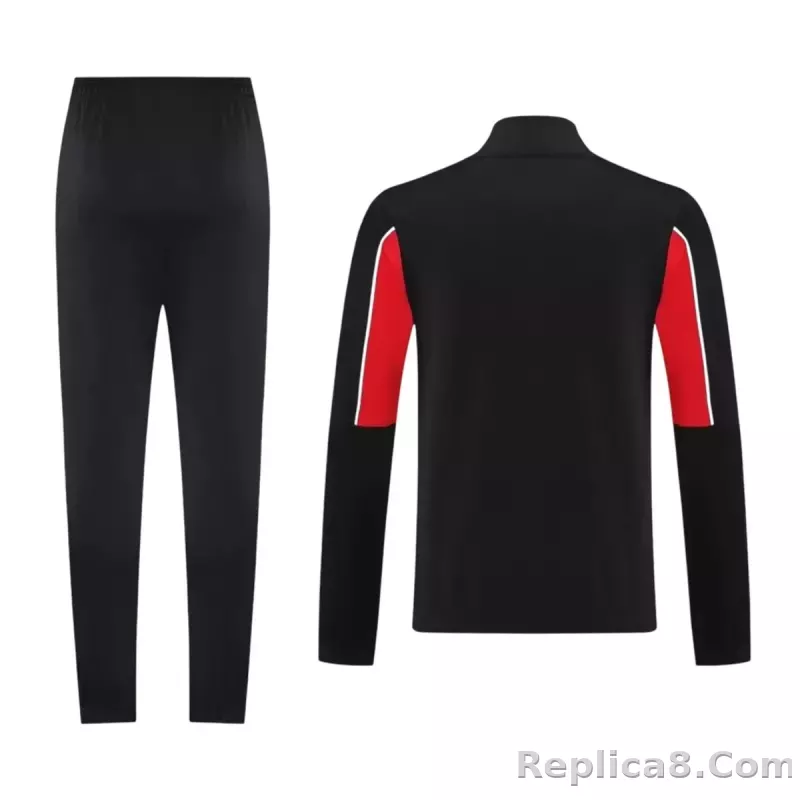 25-26 AC Milan Training Tracksuit Kit(Jacket+Pants) Black - detail