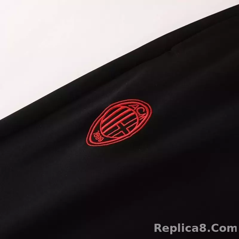 25-26 AC Milan Training Tracksuit Kit(Jacket+Pants) Black - detail