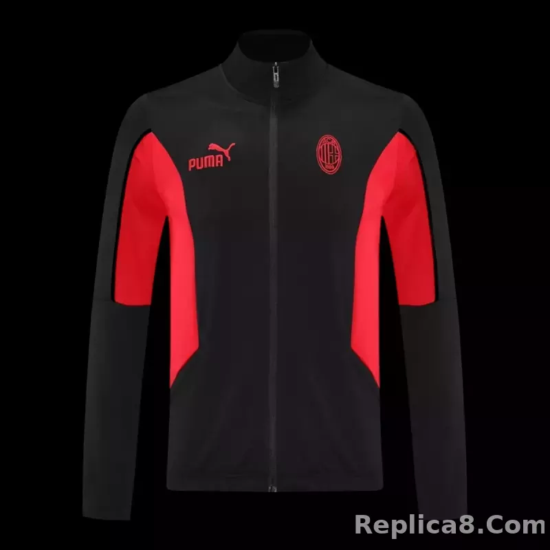 25-26 AC Milan Training Tracksuit Kit(Jacket+Pants) Black - detail