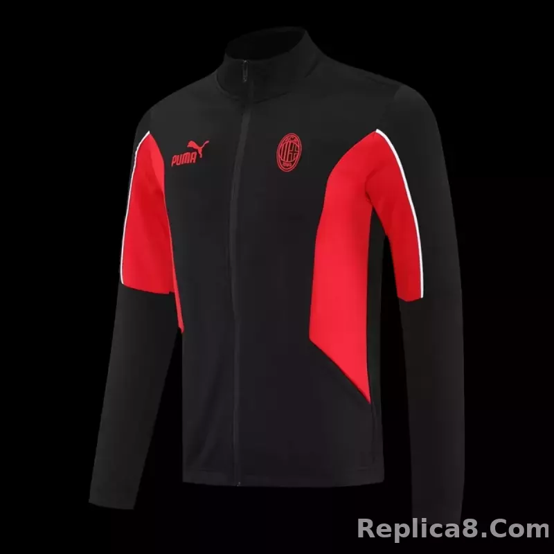 25-26 AC Milan Training Tracksuit Kit(Jacket+Pants) Black - detail