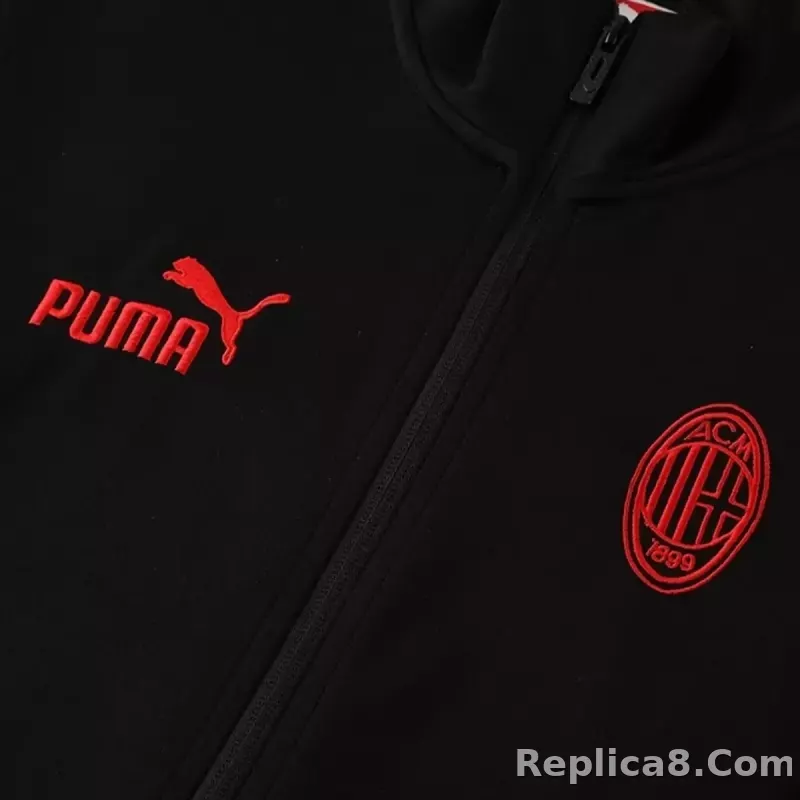 25-26 AC Milan Training Tracksuit Kit(Jacket+Pants) Black - detail