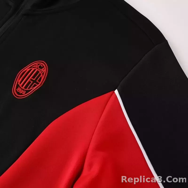 25-26 AC Milan Training Tracksuit Kit(Jacket+Pants) Black - detail