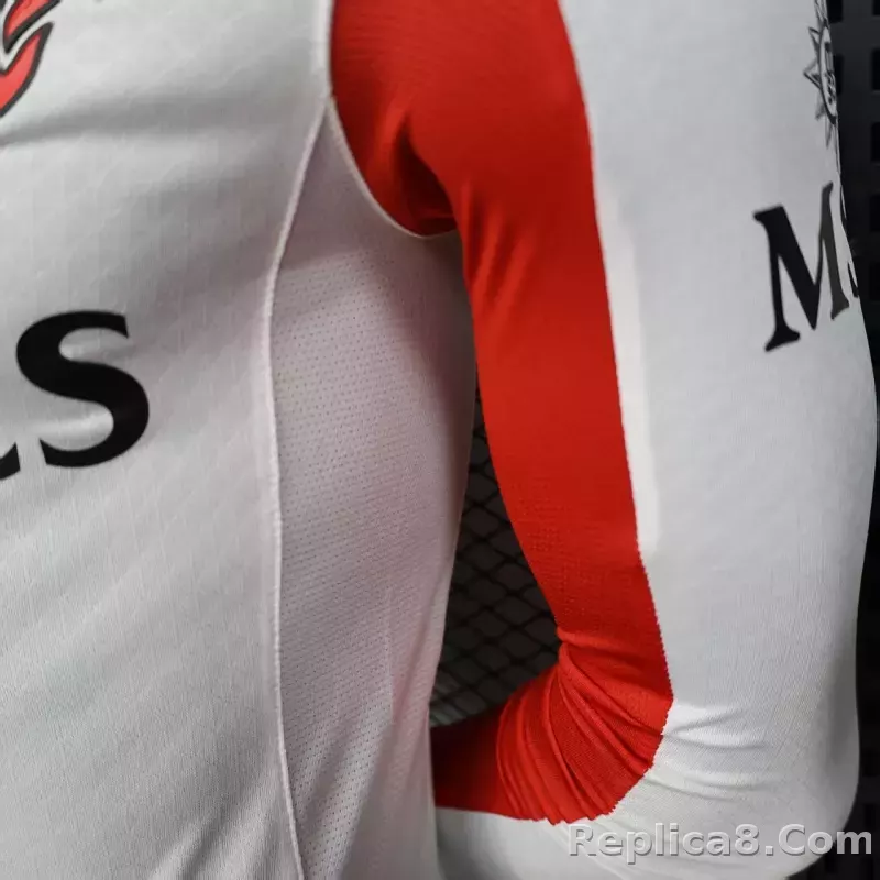 25-26 AC Milan Away Soccer Jersey Player Version Long Sleeve - detail