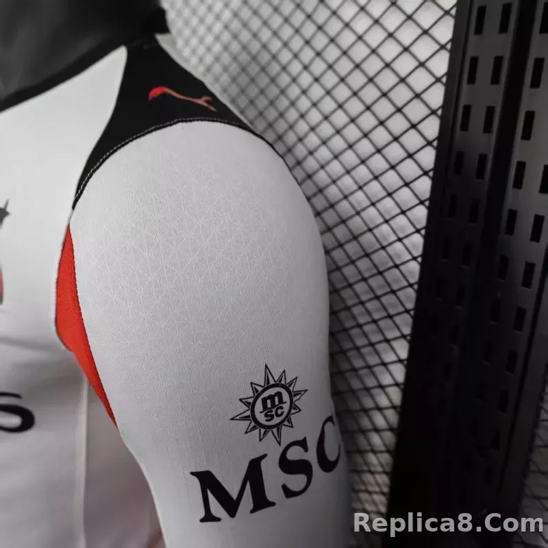 25-26 AC Milan Away Soccer Jersey Player Version Long Sleeve - detail