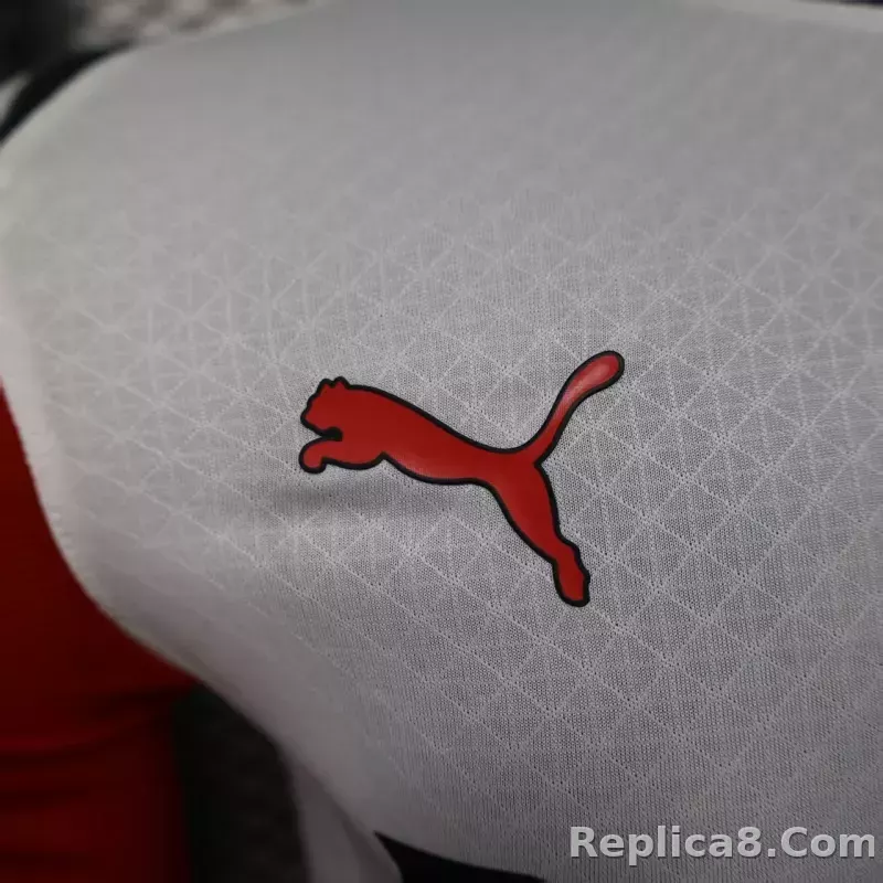 25-26 AC Milan Away Soccer Jersey Player Version Long Sleeve - detail