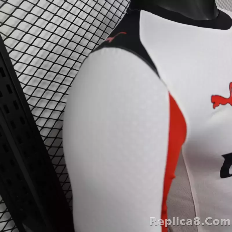 25-26 AC Milan Away Soccer Jersey Player Version Long Sleeve - detail